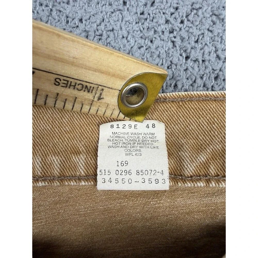 Vintage Levis Shorts Mens 36 Brown Orange Tab Relaxed Fit 550 Jorts Jean 90s USA